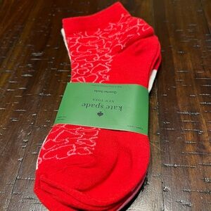 Kate Spade New York Quarter Length Socks Heart & Spades 3 Pack